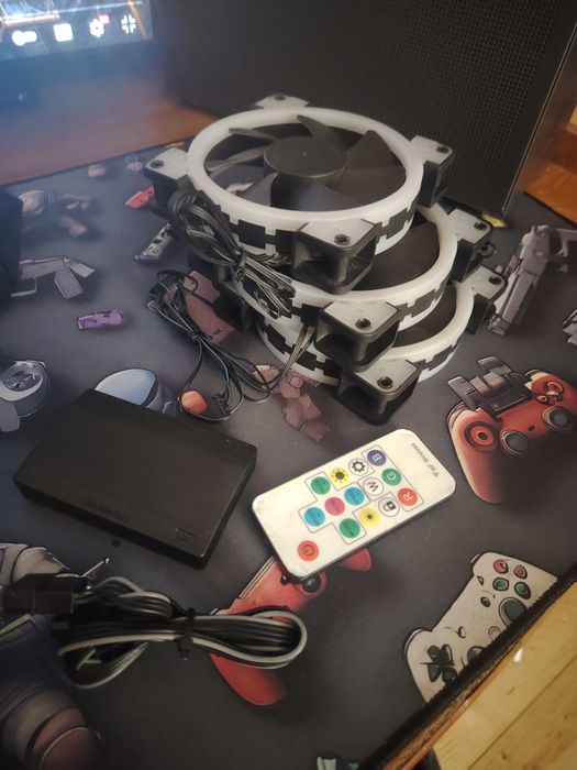 3 Ventilatoare PC RGB + controler doar predare personala