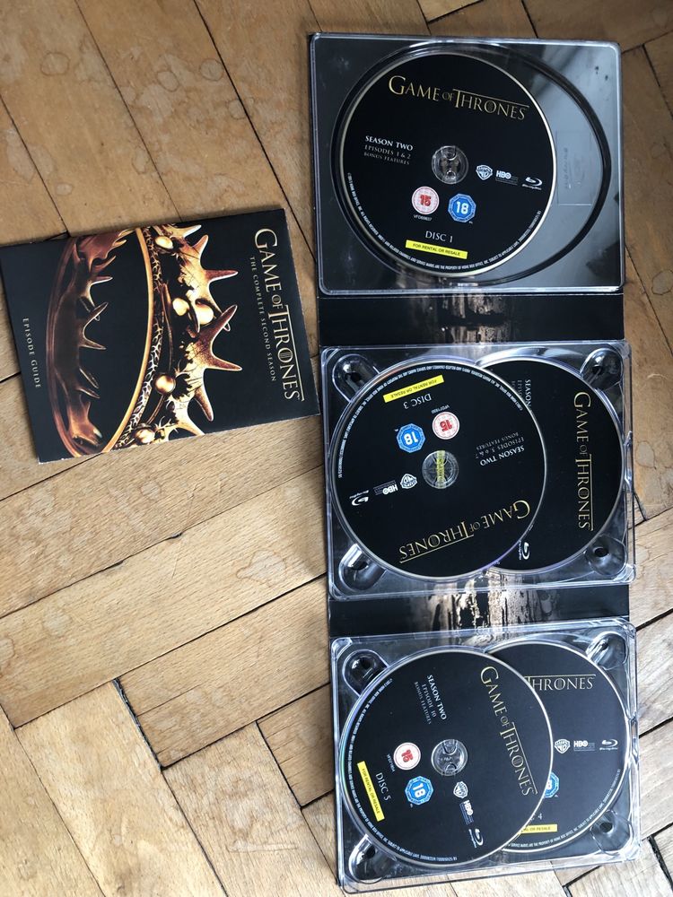 Game of thrones Игра на тронове 1 и 2 сезон заедно DVD