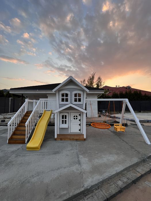 Детский домик, игровая площадка, комплекс, домик из дерева,