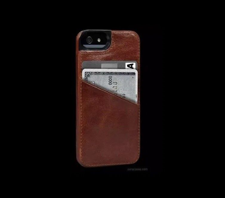 Husa piele naturala Sena Lugano Wallet pentru iphone 5 / husa tip toc