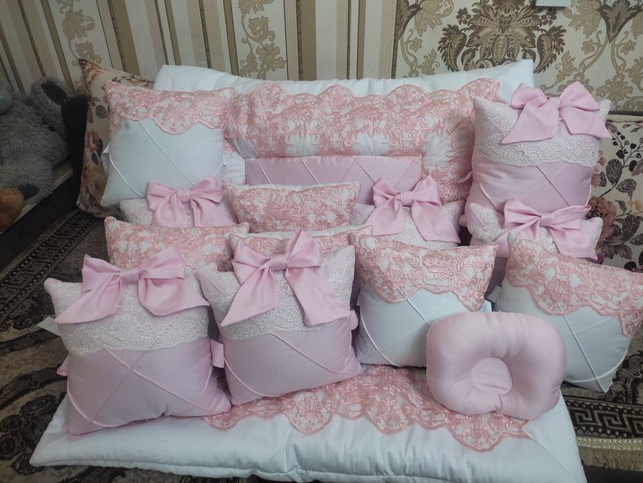 Бортики на кроватку Сатин на заказ