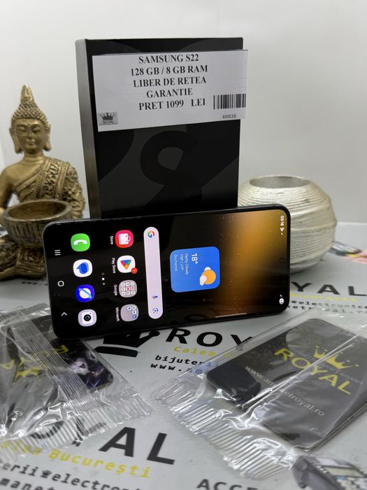 Amanet ROYAL : Samsung S22 / 128 GB 8 GB Ram / La Cutie / Garantie