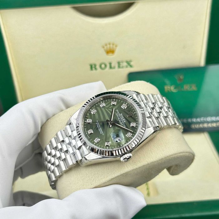 rolex datejust 36mm сребро/4
