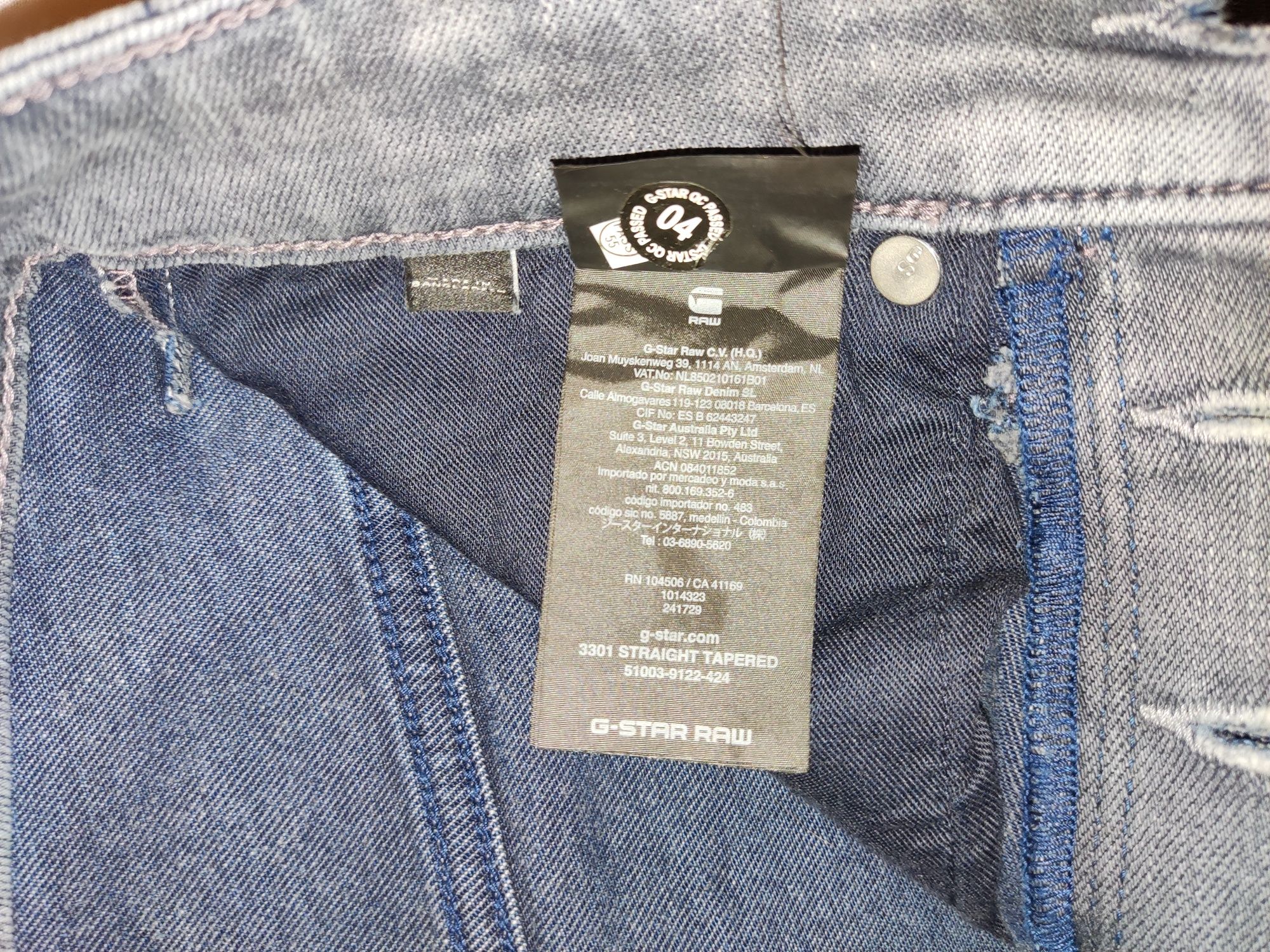 G-Star RAW 3301 STRAIGHT Tapered, дънки