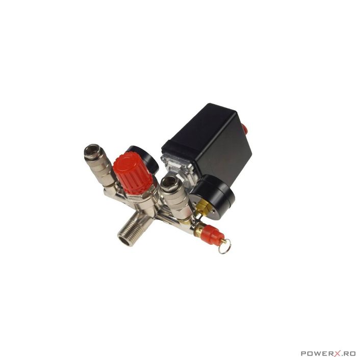 Presostat compresor monofazic 220 V, 3/4", 6-8 bar, Silver