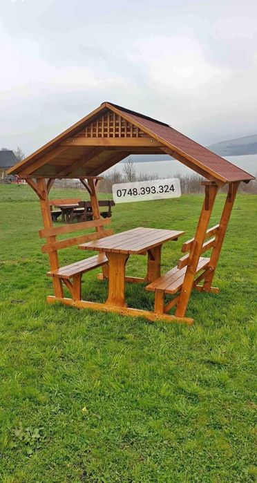 Foisor  pavilion  din lemn masiv bușteni