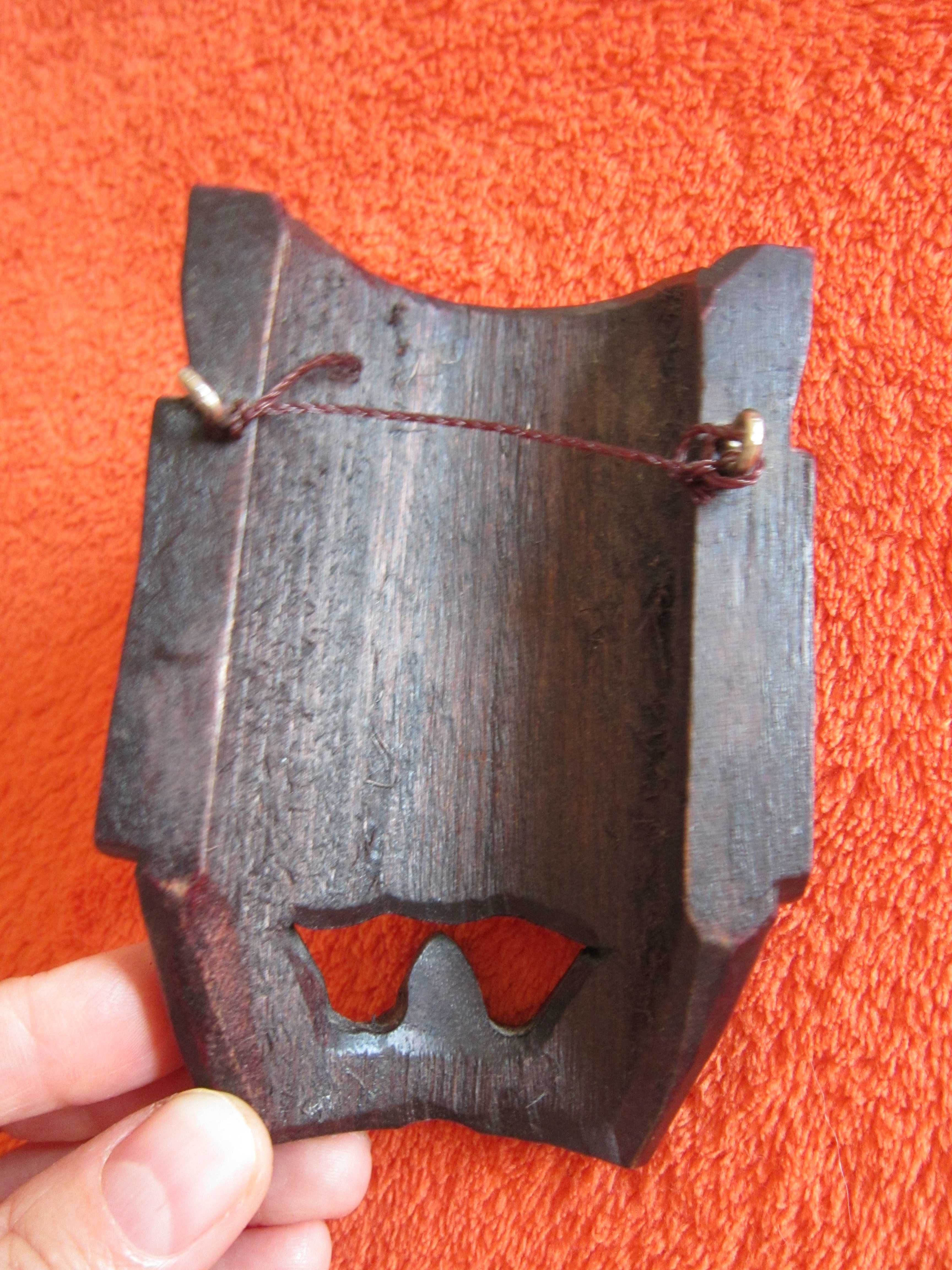 masca vintage Lucifer, sculptura lemn, Germania-un cadou inedit