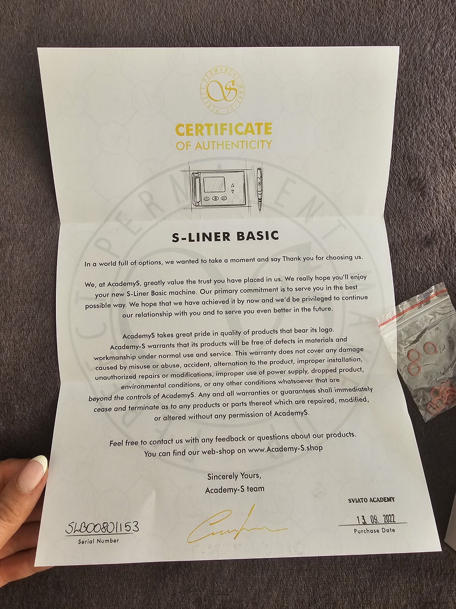 Машина за перманентен грим S-Liner Basic L