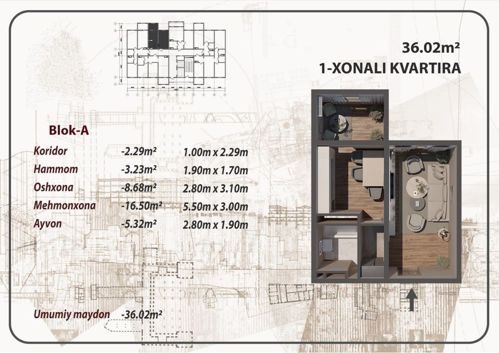 Квартира с ремонтом под ключь! Новостройка!Алмазар, круг Джами