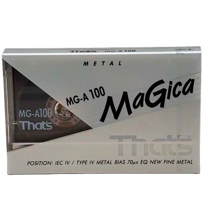 Caseta Audio That’s MG-A 100 METAL TIP IV (1993], Made in Japan.