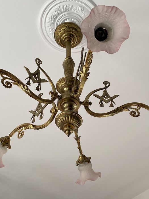 Candelabru bronz masiv