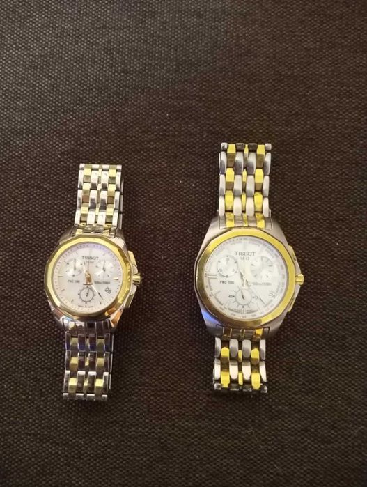 Комплект часов Tissot PRC 100 в одинаковом дизайне (мужские + женские)