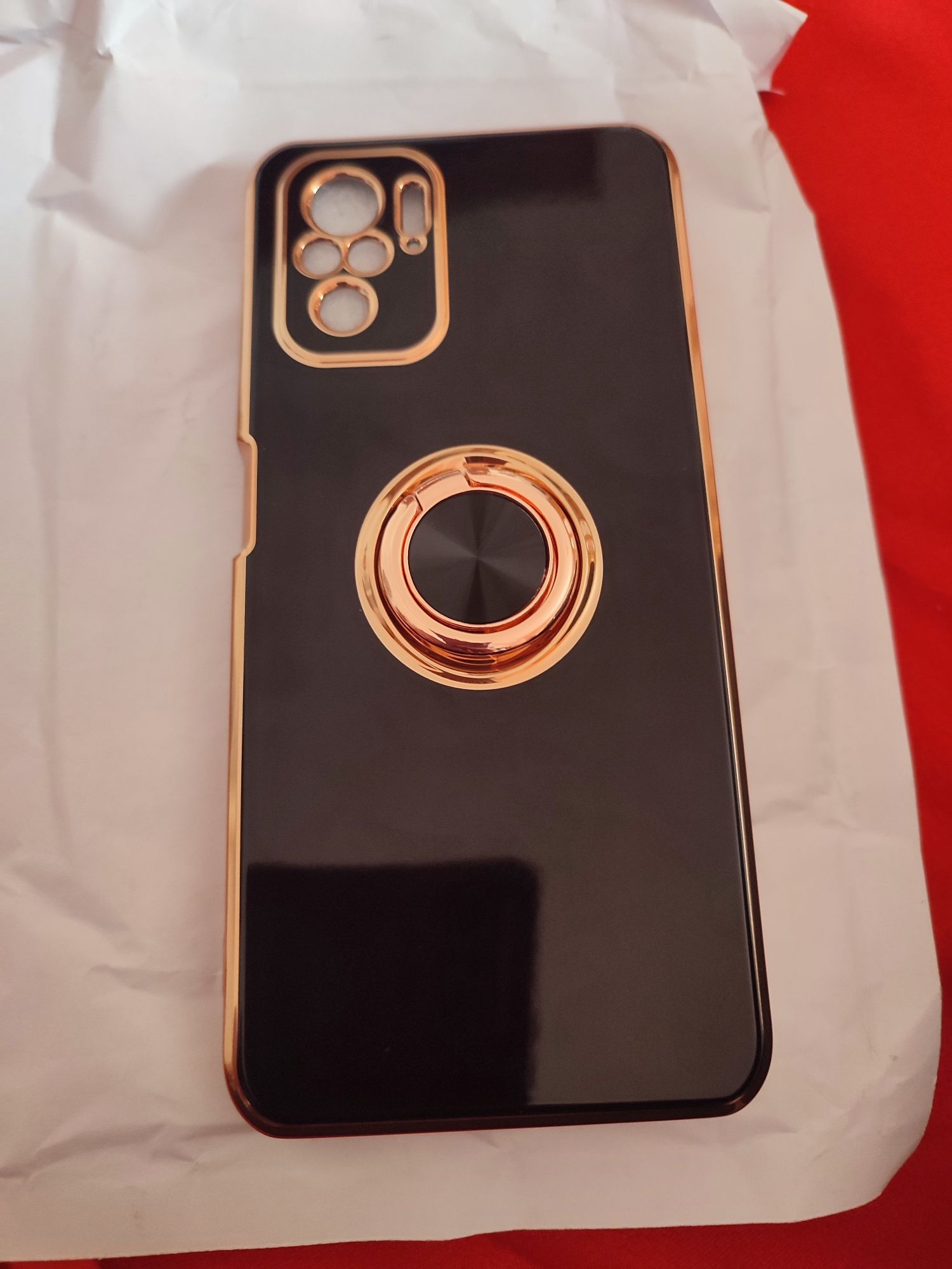 Husa - Xiaomi note 10 /10S Electro Ring negru , nou