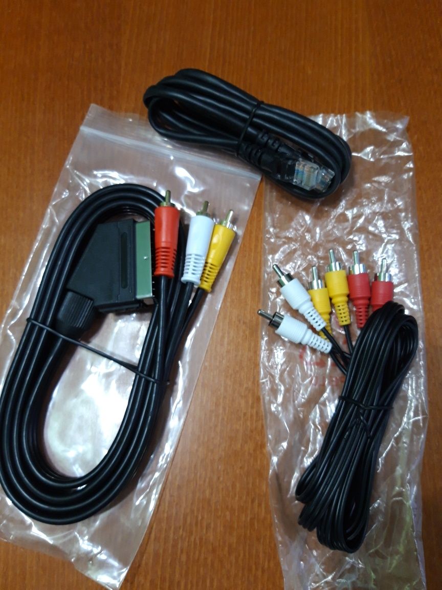Комплект кабели - скарт, чинчове, мрежов кабел