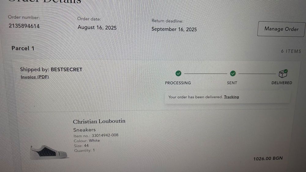 обувки Christian Louboutin ОРИГИНАЛНИ номер 44