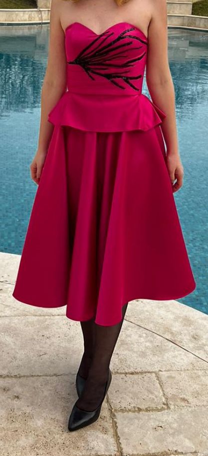 Rochie magenta 2 in 1