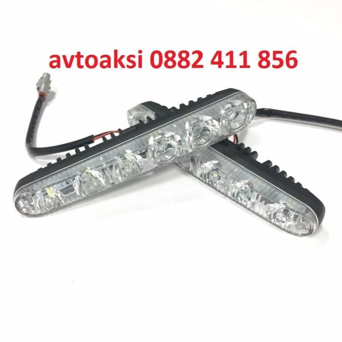 Led-DRL светлини с Лупи 6000к с 6 мощни диода модел P1636