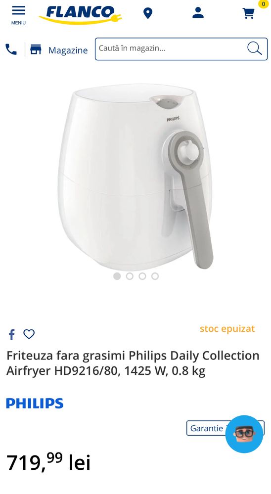 Air Fryer (Friteuza) Philips