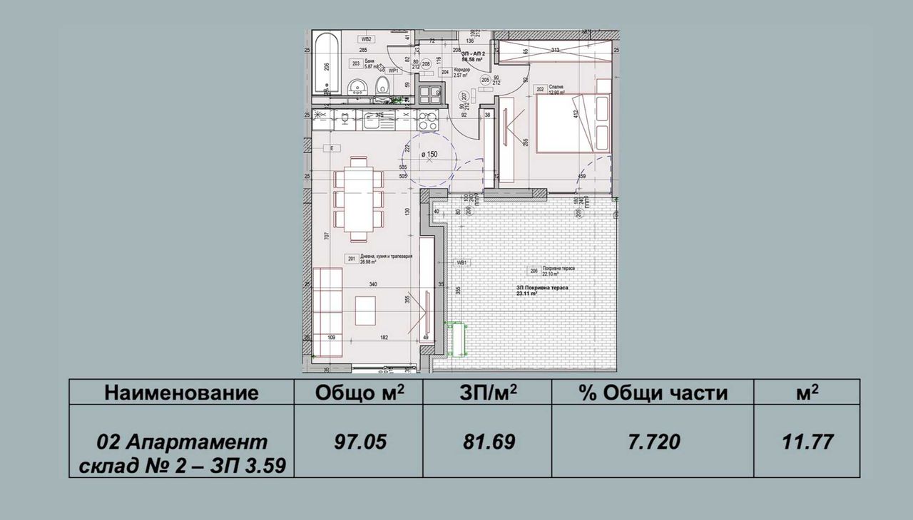Продава се Двустаен апартамент в Плевен, Дружба 1 - 97 кв.м за 671 €/кв.м - Снимка #5