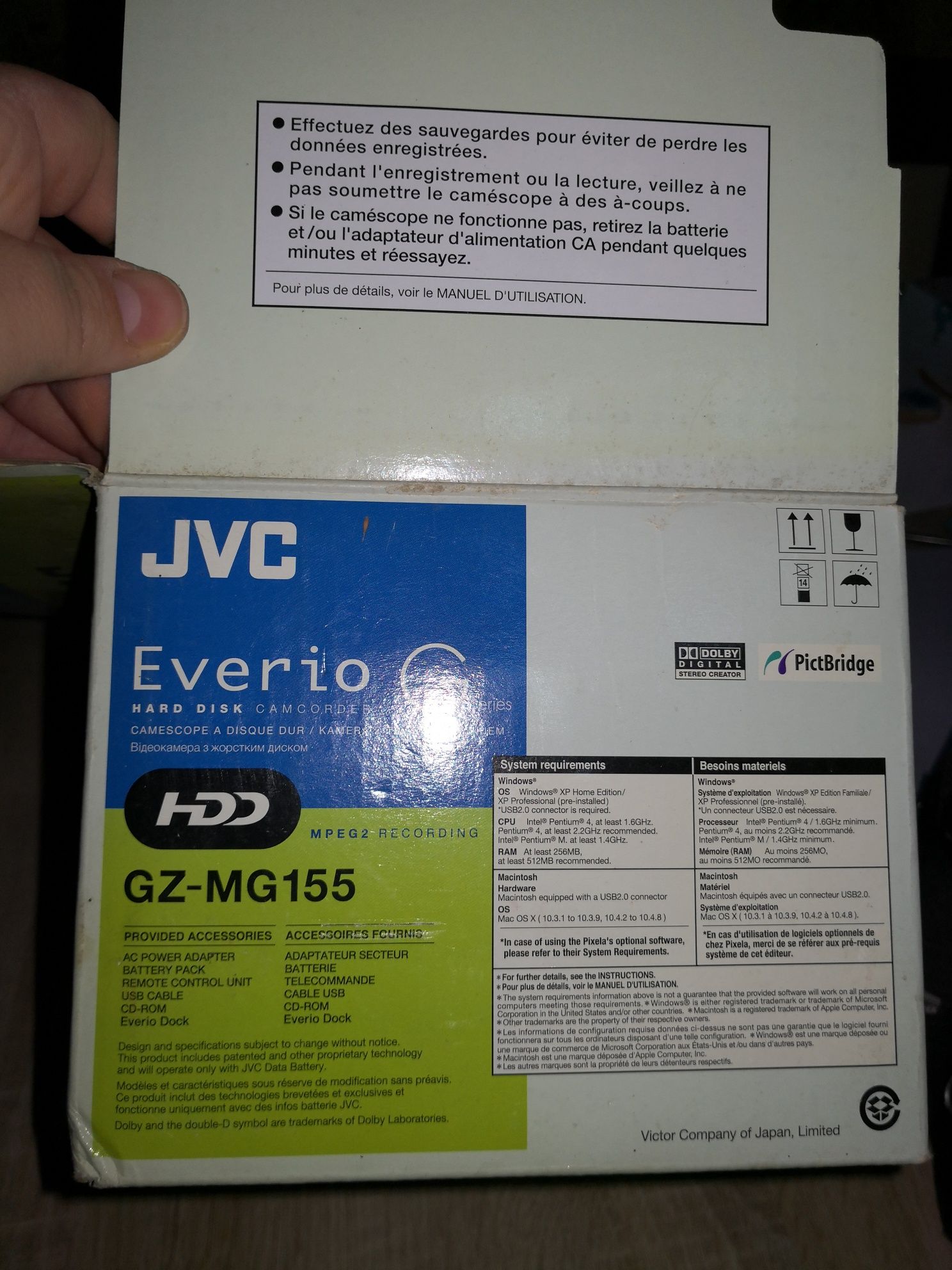 Vând camera JVC hdd