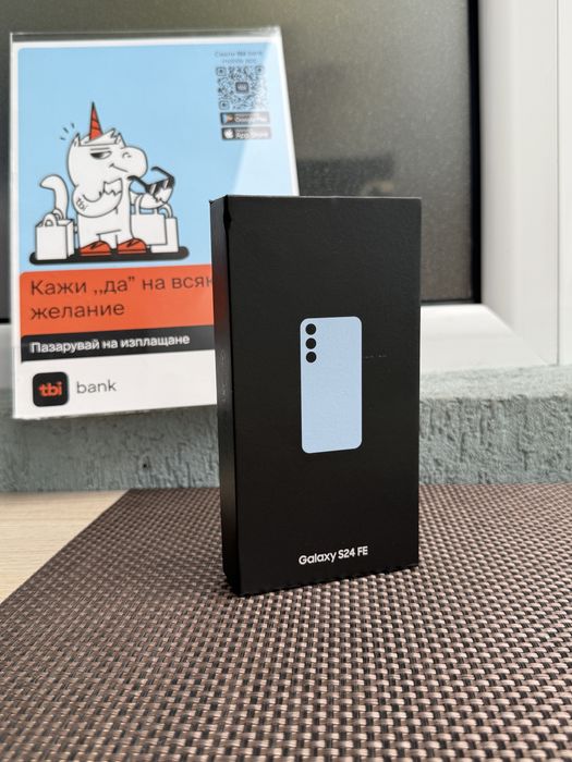 НОВ! *ЛИЗИНГ* Samsung Galaxy S24 FE 256Gb Blue *Гаранция