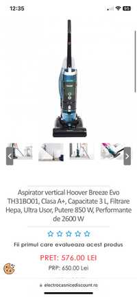 Aspirator nou 450 lei