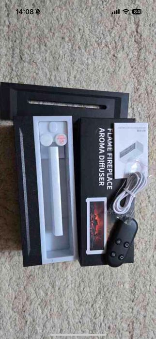 Semineu, umidificator cu flacara cu ultrasunete