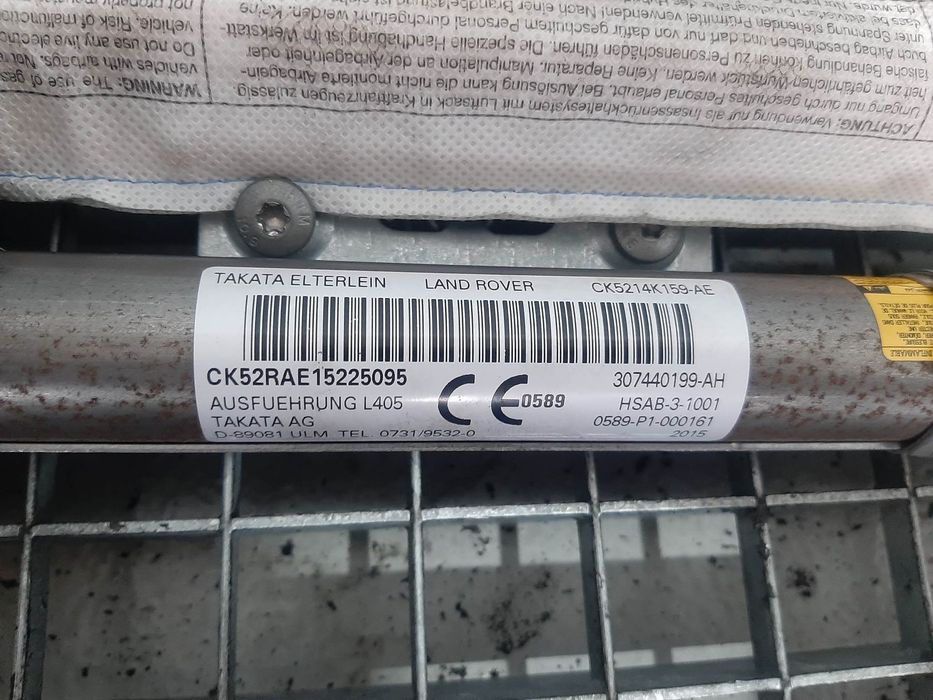 airbag cortina dreapta  land rover range rover vogue 4 l405 ck5214k159-ae  307440199-ah