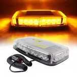 Mini Rampa Girofar Auto LED Galben  24 LED-uri, 8 Modele de Iluminare,