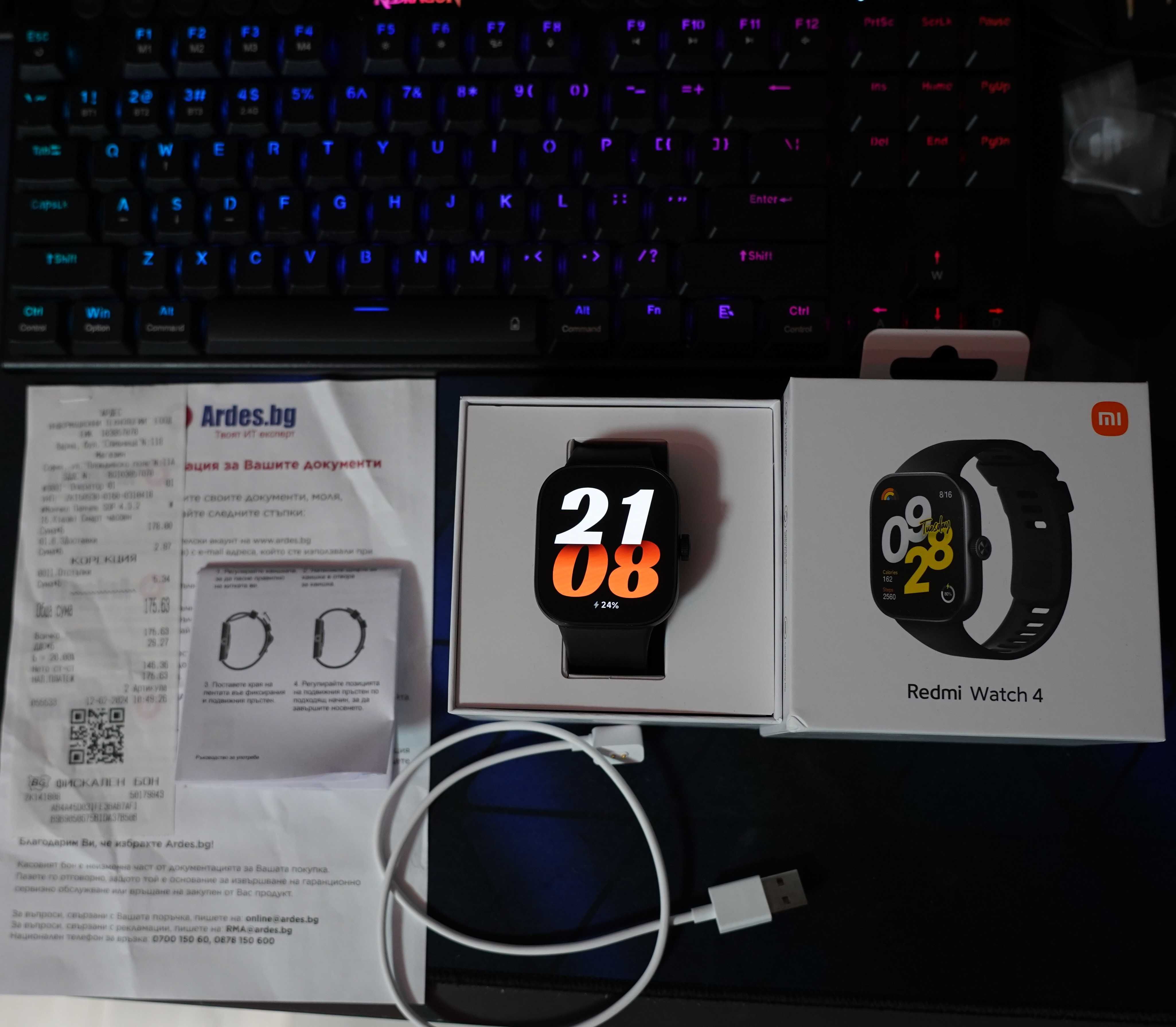 Xiaomi Redmi Watch 4 Смарт часовник Гаранция!