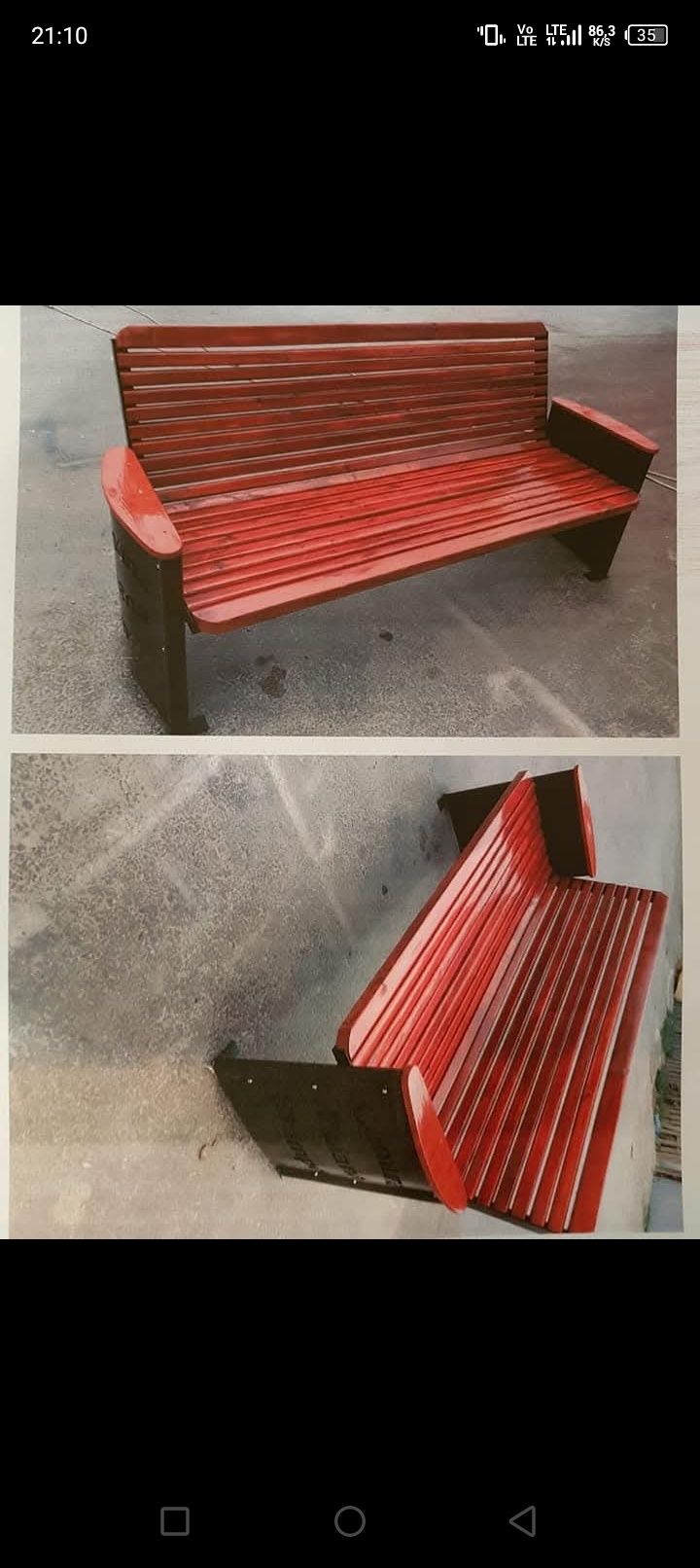Banca cu spatar parc și gradina