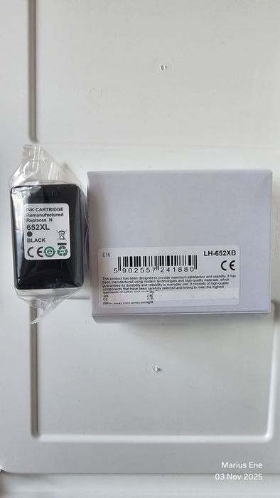 Tonere imprimantă, set de 2, compatibile 652 XL - Noi, Sigilate
