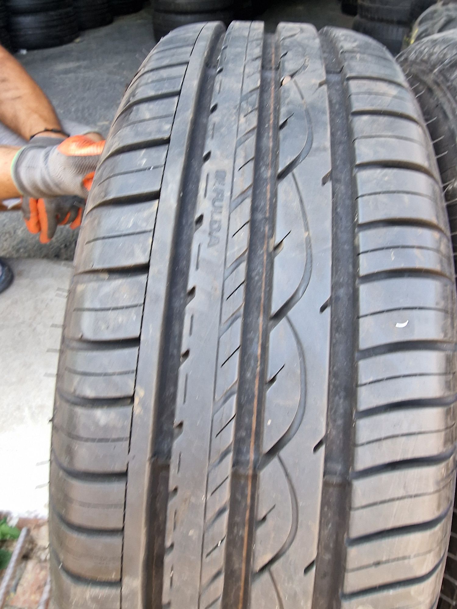 Anvelope 195/60R15 marca Fulda, cu jante, DOT 2023 ,8 mm