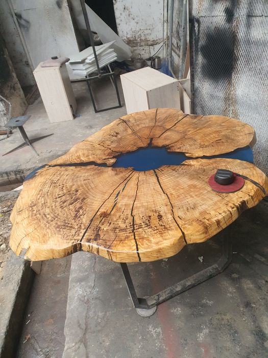 Стол карагач эпоксидная смола