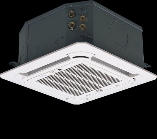 Кассетные четырёхтрубные фанкойлы MDV
с АС мотором
серия MDKА