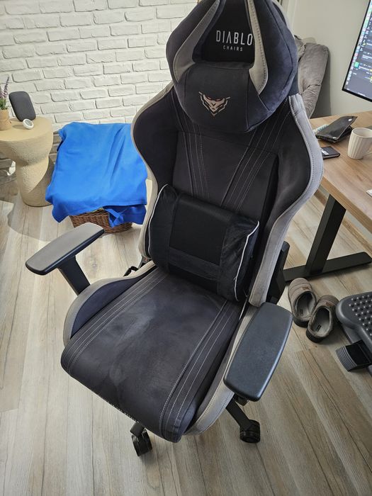 Scaun gaming material textil Diablo X-horn 2, normal size, camel black