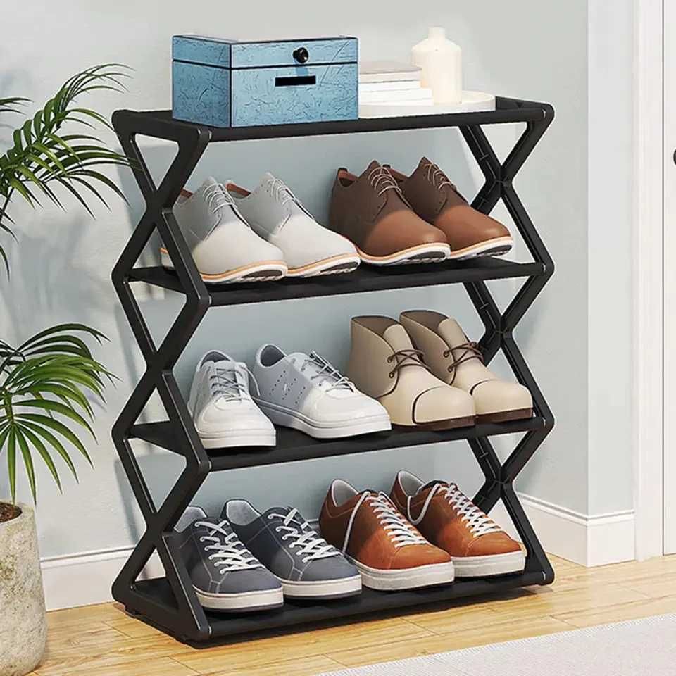 Компактна етажерка за обувки на 4 нива, Органайзер за обувки Shoe Rack