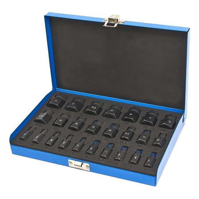 Trusa extractoare pentru suruburi uzate rupte 25 piese hbm