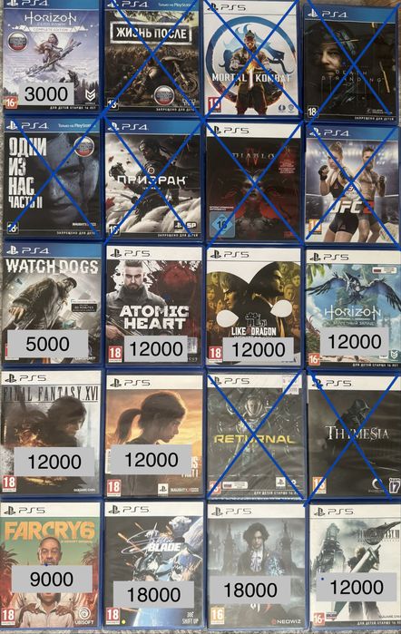 Игры для PS4 PS5 по доступной цене