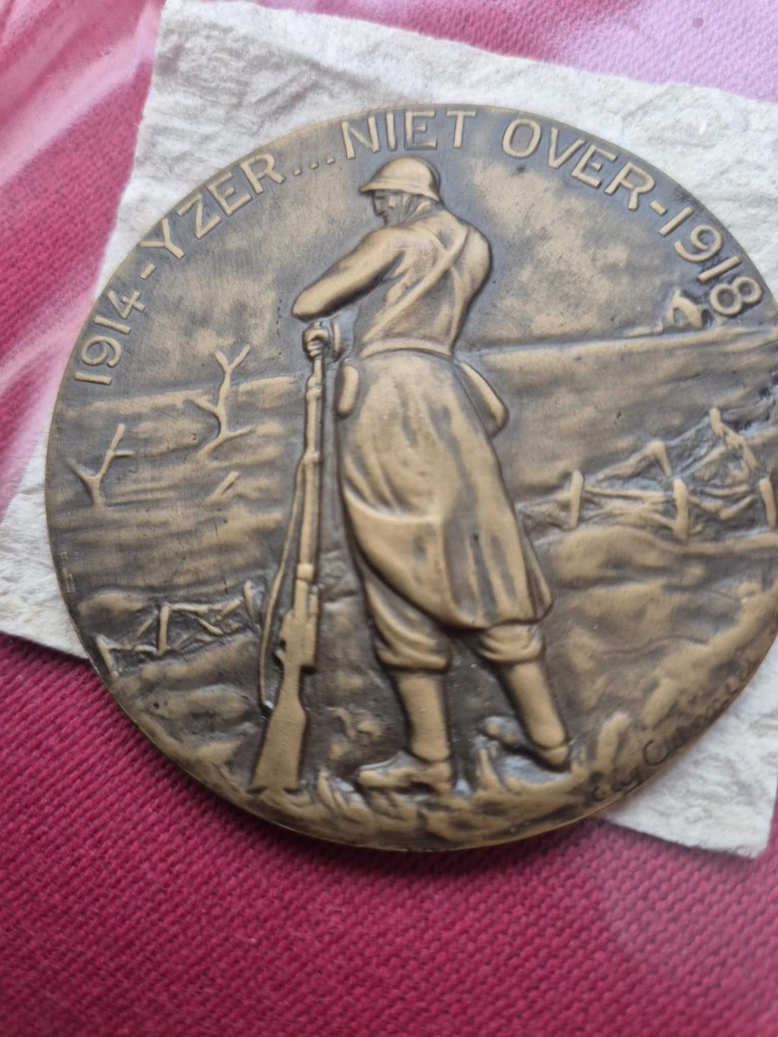 Medalie vintage belgiana WWI