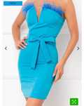 Rochie elegantă cu pene