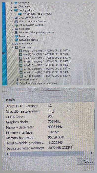 vand laptop Gaming Asus ROG G750J.17"FH.i7.16 Gb.GTX.Ssd+Hard
