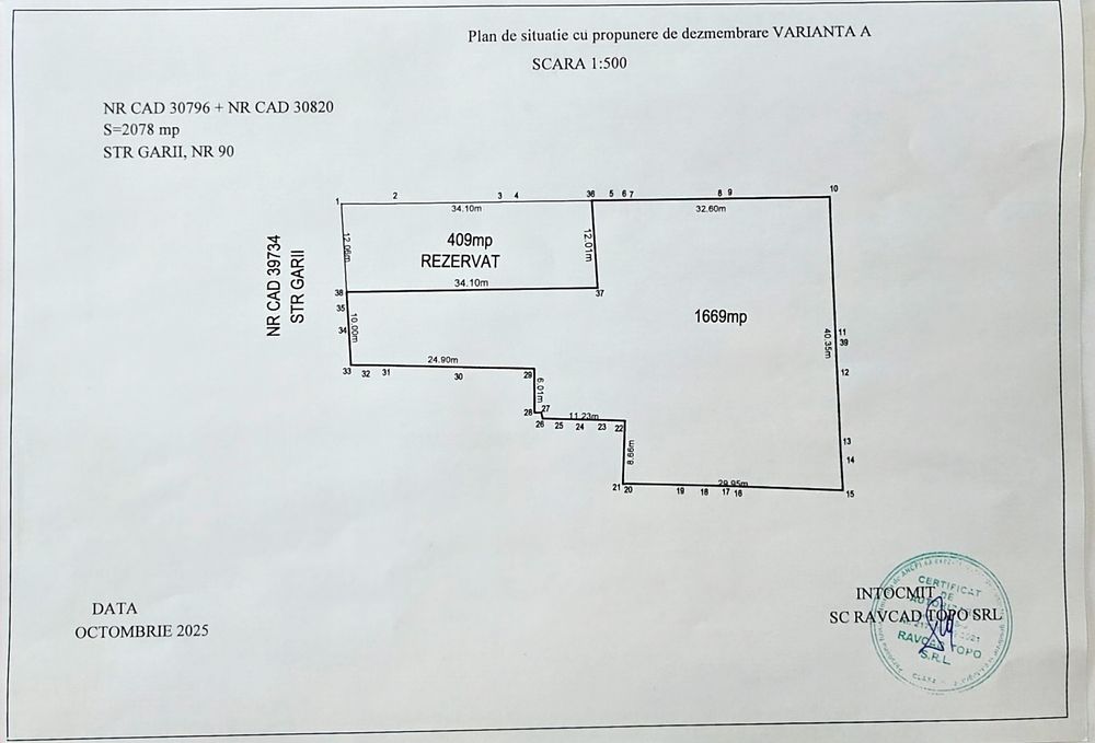 De Vânzare Loturi Teren Str Gării Nr 90