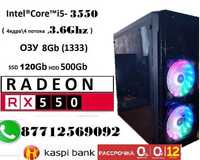 Продам игровой  Core™ i5-3550\озу 8\SSD120\HDD500\RX550 4G