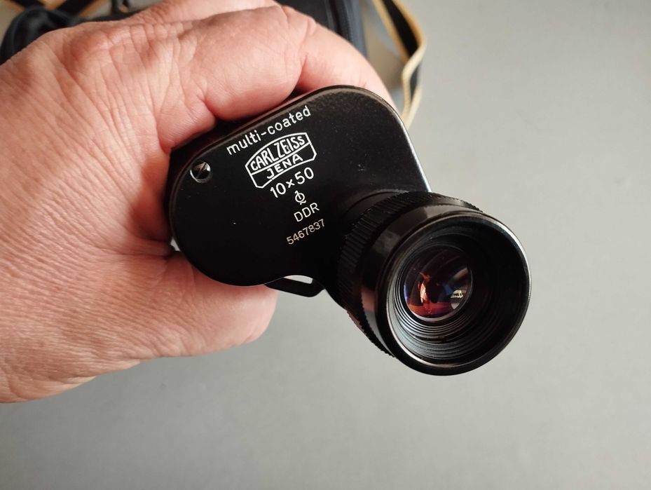 ТОП Немски Рядък Монокъл Carl Zeiss Jena Dekarismo 10x50 1Q МС