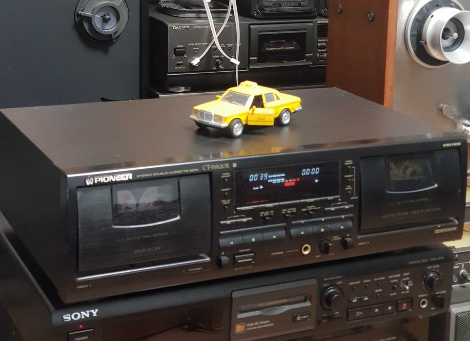 Casetofon Deck Stereo Vintage PIONEER CT W620R BLACK (Made in Japan)
