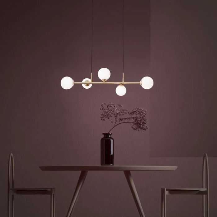 Pendul auriu 5 becuri