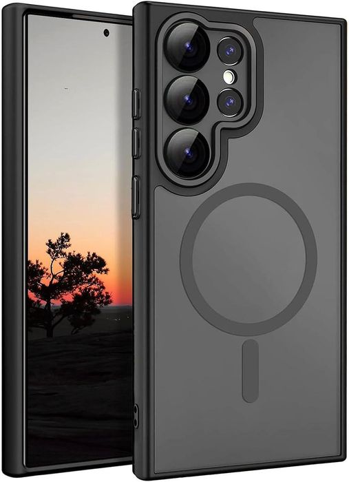 Матов magsafe кейс за samsung galaxy s23 ultra - различни цветове