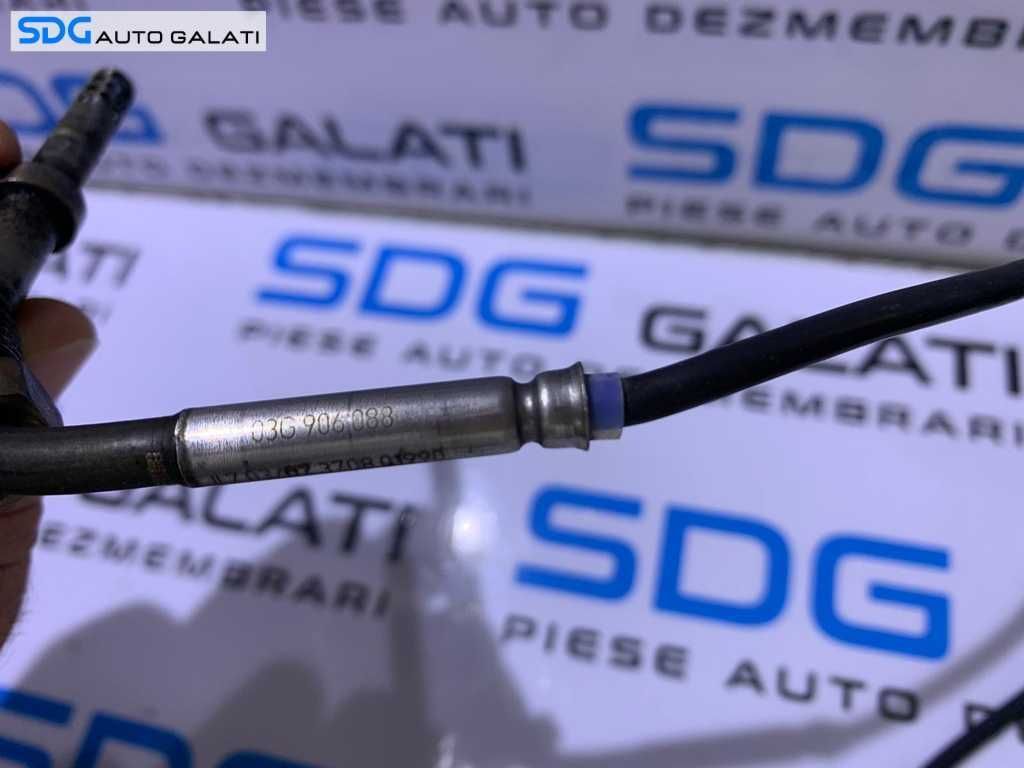 Sonda Temperatura Gaze Inaintea Filtrului de Particule VW Passat B6 2.0 TDI BMP BMR BVD BUZ 2005 - 2010 Cod 03G906088 [B0065]