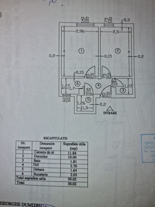 Apartament 2 camere Războieni